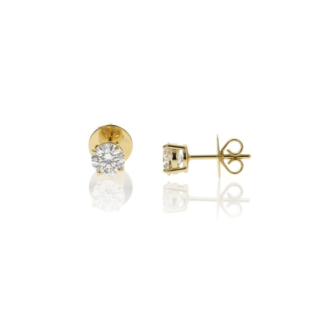 Brinco Solitário 2 Diamantes — Only You — Isabel Oliveira