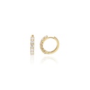 Argola 13mm 12 Diamantes — Argolas Fashion — Isabel Oliveira