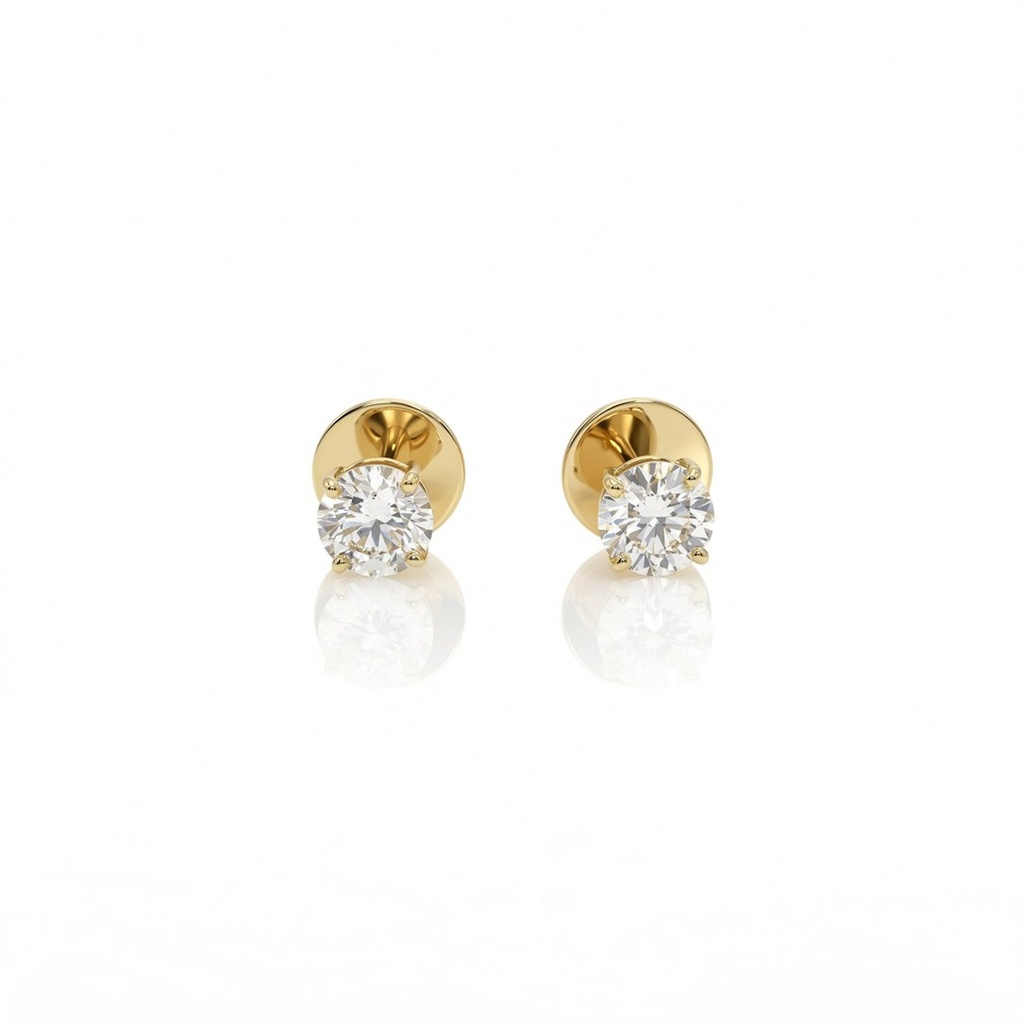 Brinco Solitário 2 Diamantes — Only You — Isabel Oliveira