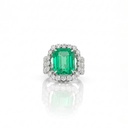 Anel Esmeralda Colombiana Octogonal — Colômbia Emerald — Isabel Oliveira