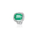 Anel Esmeralda Colombiana Octogonal — Colômbia Emerald — Isabel Oliveira