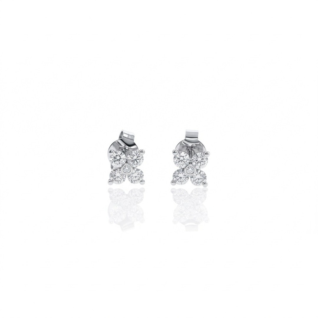 Brinco Only You 0,47 ct · Ouro Branco 18k