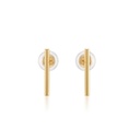 Brinco Palito Vertical 21mm Oco Fio Redondo 2,00mm 1,11g Ouro Amarelo 18k - Coleção Minimalista