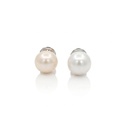 Brinco Over the Moon · Ouro Branco 18k