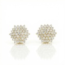 Brinco Sextavado com 74 Brilhantes 5,92ct 14,15g Ouro Amarelo 18k - Coleção Pavê