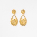 Brinco Tira e Poe Safiras Amarelas 41,39ct 6 Brilhantes 0,05ct 23,52g Ouro Amarelo 18k - Coleção Consignados