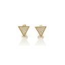 Brinco Triangulo 42 Brilhantes 0,23ct H VS2 2,0g Ouro Rose 18k - Coleção Laisa