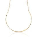 Choker Dupla Oca Fio Reto 1,20mm e 3,30mm com Corrente Elo Português 7,90 a 8,50g Ouro Amarelo 18k - Coleção Minimalista