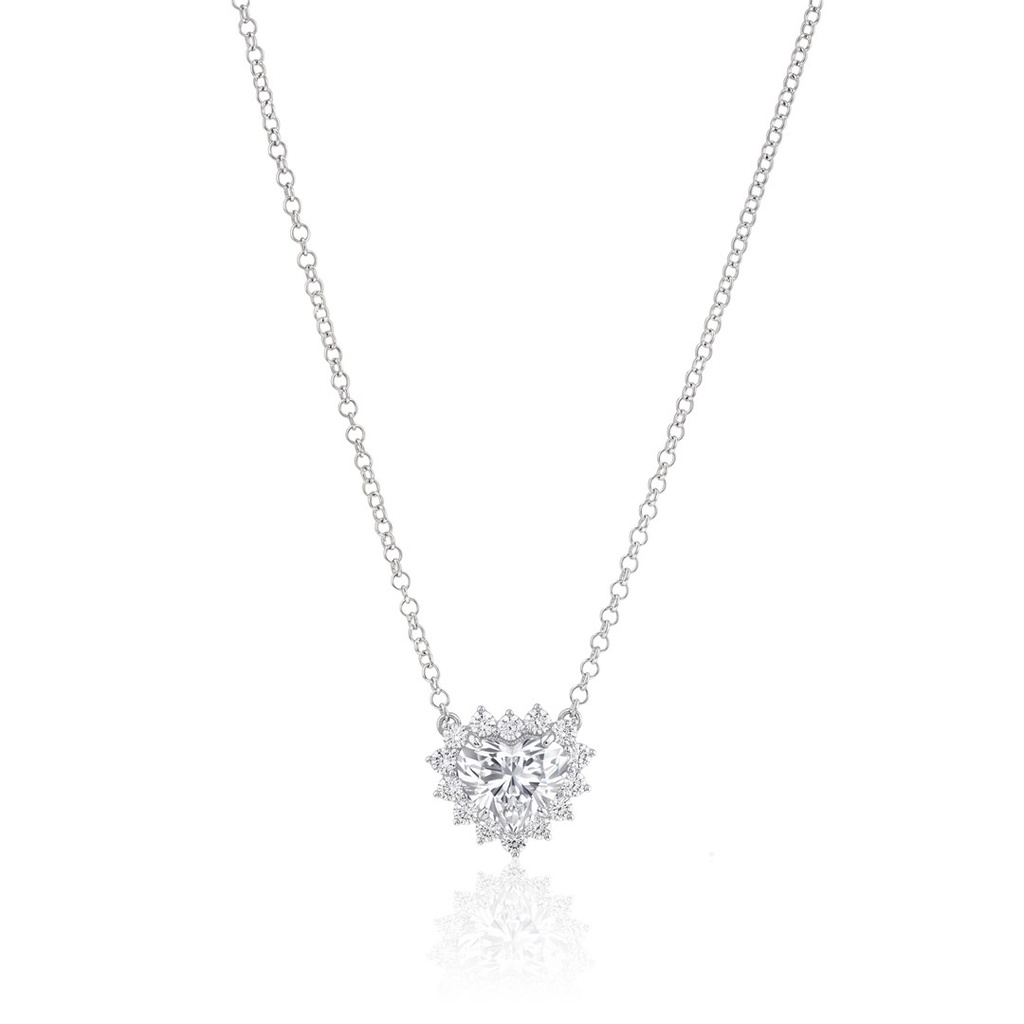 [077167] Colar Only You 1,50 ct · Ouro Branco 18k