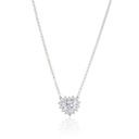 Colar Clássico Diamante Coração 1,50ct 14 Brilhantes 0,39ct H SI1 3,71g Ouro Branco 18k - Coleção Only You