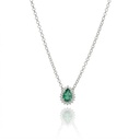 Colar Brazilian Emerald 0,38 ct · Ouro Branco 18k