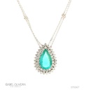 Colar Caribbean Blue 5,57 ct · Ouro Branco 18k
