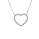 Colar Coração 30 Brilhantes 0,96ct 1,92g 43cm Ouro Branco 18k - Coleção Laisa