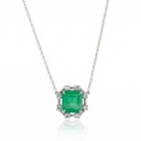 Colar Colombia Emerald 5,07 ct · Ouro Branco 18k