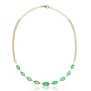 Colar Faca Colombia Emerald 11,82 ct · Ouro Amarelo 18k