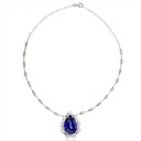 Colar Faca Thalassa 38,31 ct · Ouro Branco 18k