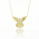 Colar I Espírito Santo 70 Brilhantes 0,37ct H VS2 8,00g Ouro Amarelo 15k - Coleção Fe Santos