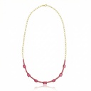 Colar Mix 39 Rubelitas 13,52ct 45cm 13,0g Ouro Amarelo 18k - Coleção Rubelita