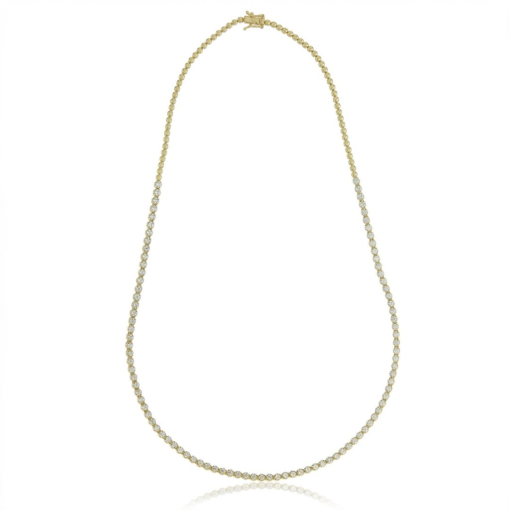 Colar Riviera 2,43 ct · Ouro Amarelo 18k