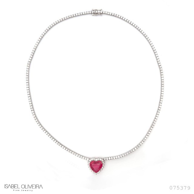 Colar Riviera Cartier 4,85 ct · Ouro Branco 18k