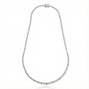 Colar Riviera 14,96 ct · Ouro Branco 18k
