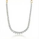 Colar Riviera 7,67 ct · Ouro Amarelo 18k