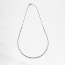 Colar Riviera 4,88 ct · Ouro Branco 18k