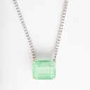 Colar Riviera Colombia Emerald 32,12 ct · Ouro Branco 18k
