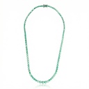 Colar Riviera 17,02 ct · Ouro Branco 18k