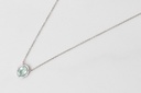 Colar Caribbean Blue 0,66 ct · Ouro Branco 18k
