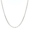 Corrente Cartier Fechado Pp 70cm 2,0g a 2,10g Ouro Branco 18k - Coleção Elos