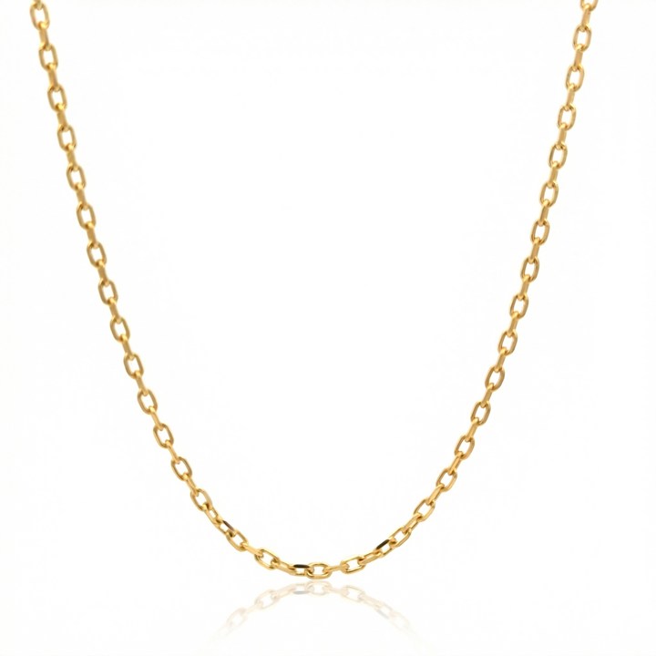 Corrente Cartier Gg 60cm 8,0 a 8,60g Ouro Amarelo 18k - Coleção Elos