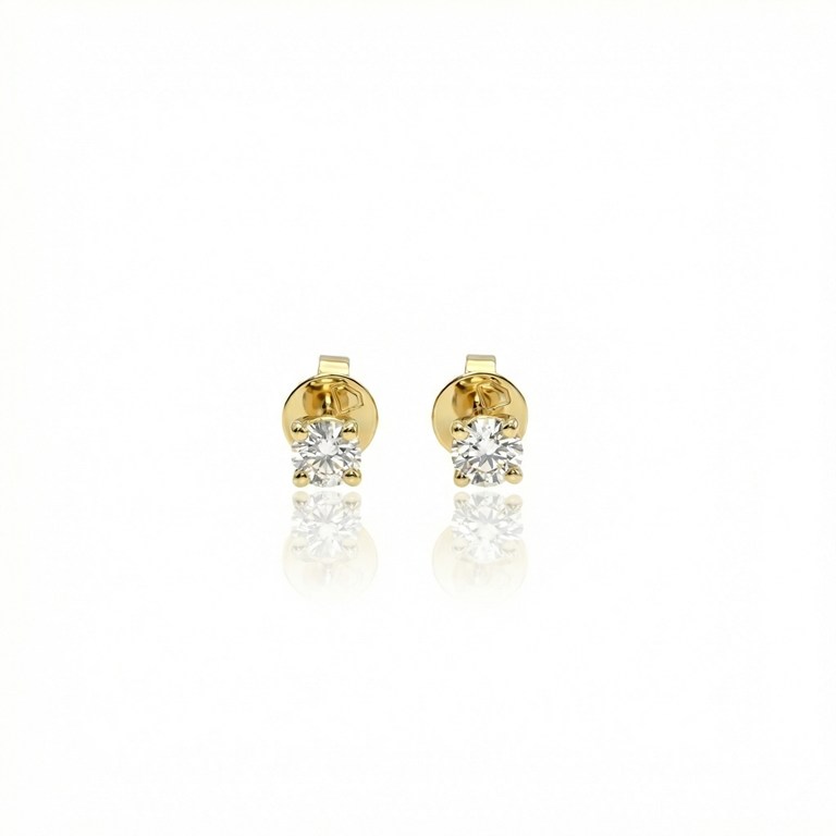 [051233] Brinco Solitário Only You 0,68 ct · Ouro Amarelo 18k