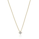 30-Colar Ponto de Luz Brilhante 0,31ct H VS2 Corrente Cartier 46cm 2,01g Ouro Amarelo 18k - Coleção Only You