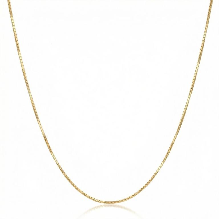 Corrente Veneziana Gg 50cm 4,20 a 4,50g Ouro Amarelo 18k - Coleção Elos