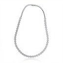 Colar Botão 6,35mm com 315 Diamantes 9,33ct em Ouro Branco 18k