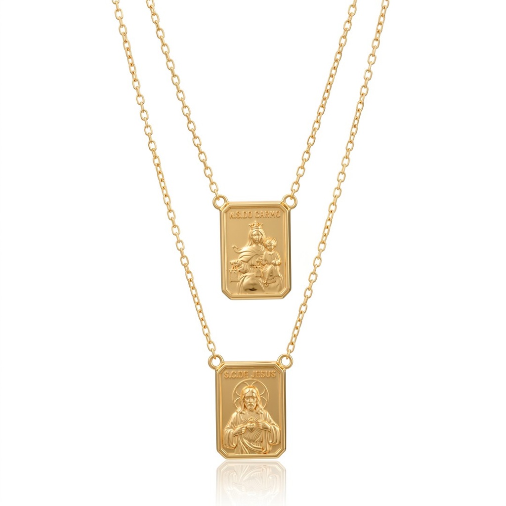 Corrente Cartier Escapulário · Ouro Amarelo 18k