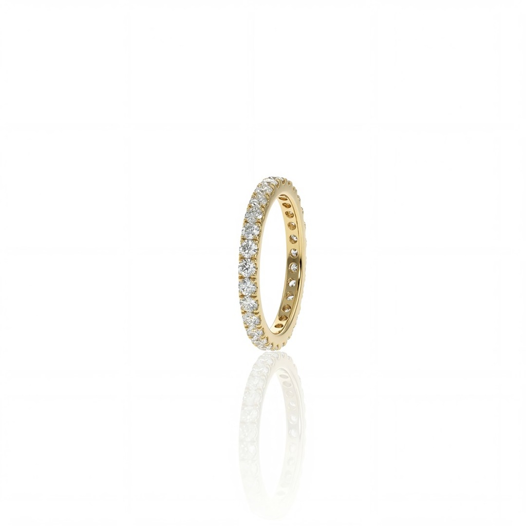 [070652] 4-ALIANÇA INTEIRA 29 BRILHANTES 1,16CT 2,47G OURO ROSE 18K - COLEÇAO SOULMATES