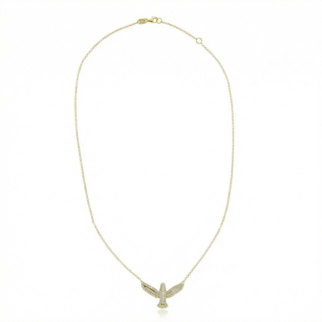 M-Colar Espírito Santo 127 Brilhantes 0,53ct g VS1 5,54g Ouro Amarelo 18k - Coleção Fe Santos