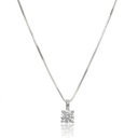 Colar Ponto de Luz 0,40 ct · Ouro Branco 18k