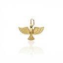M-PINGENTE DIVINO ESPIRITO SANTO GRANDE 23MM 0,90G OURO AMARELO 18K - COLEÇAO FE SANTOS