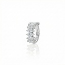 MEIA ALIANÇA 8 DIAMANTES NAVETES 3,64CT 4,23G OURO BRANCO 18K - GIA - COLEÇAO SOULMATES