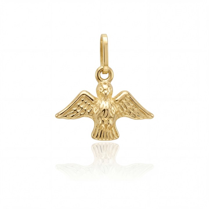 [036961] P-Pingente Espírito Santo Mini 0,40g Ouro Amarelo 18k - Coleção Fe Santos