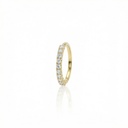 5-MEIA ALIANÇA 10 BRILHANTES 0,58CT H/I/J SI1/VS2 2,64G OURO AMARELO 18K - COLEÇAO SOULMATES