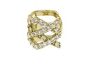 PIERCING DE ENCAIXE TRANCADO 33 BRILHANTES 0,64CT 3,50G OURO AMARELO 18K - COLEÇAO YOUNG