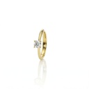 50-ANEL SOLITARIO BRILHANTE 0,51CT COR H SI1 3,40G OURO AMARELO 18K - CERTIFICADO EGL 1506247328 - COLEÇAO ONLY YOU