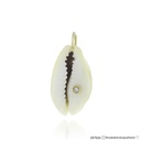 Pingente Concha com 1 Brilhante 0,005ct 1,50g Ouro Amarelo 18k - Coleção About Me