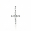 Pingente Cruz 15 Brilhantes 1,67ct H VS2 4,63g Ouro Branco 18k - Coleção Crucifixos
