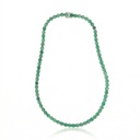 50-Colar Riviera 75 Esmeraldas Brasileiras Redondas 30,90ct 40cm 29,82g Ouro Branco 18k - Coleção Rivieras