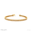 1,6-PULSEIRA RIVIERA 48 BRILHANTES 0,77CT 18CM 10,89GOURO AMARELO 18K - COLEÇAO RIVIERAS